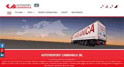Desktop Screenshot of cambianica.com